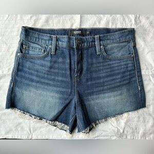 Hudson Jeans Dark and Light Blue Denim Shorts